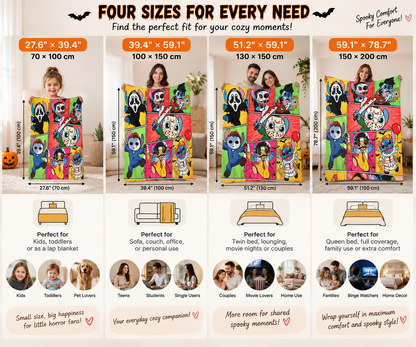 Halloween Horror Blanket – Cozy Spooky Throw for Movie Nights