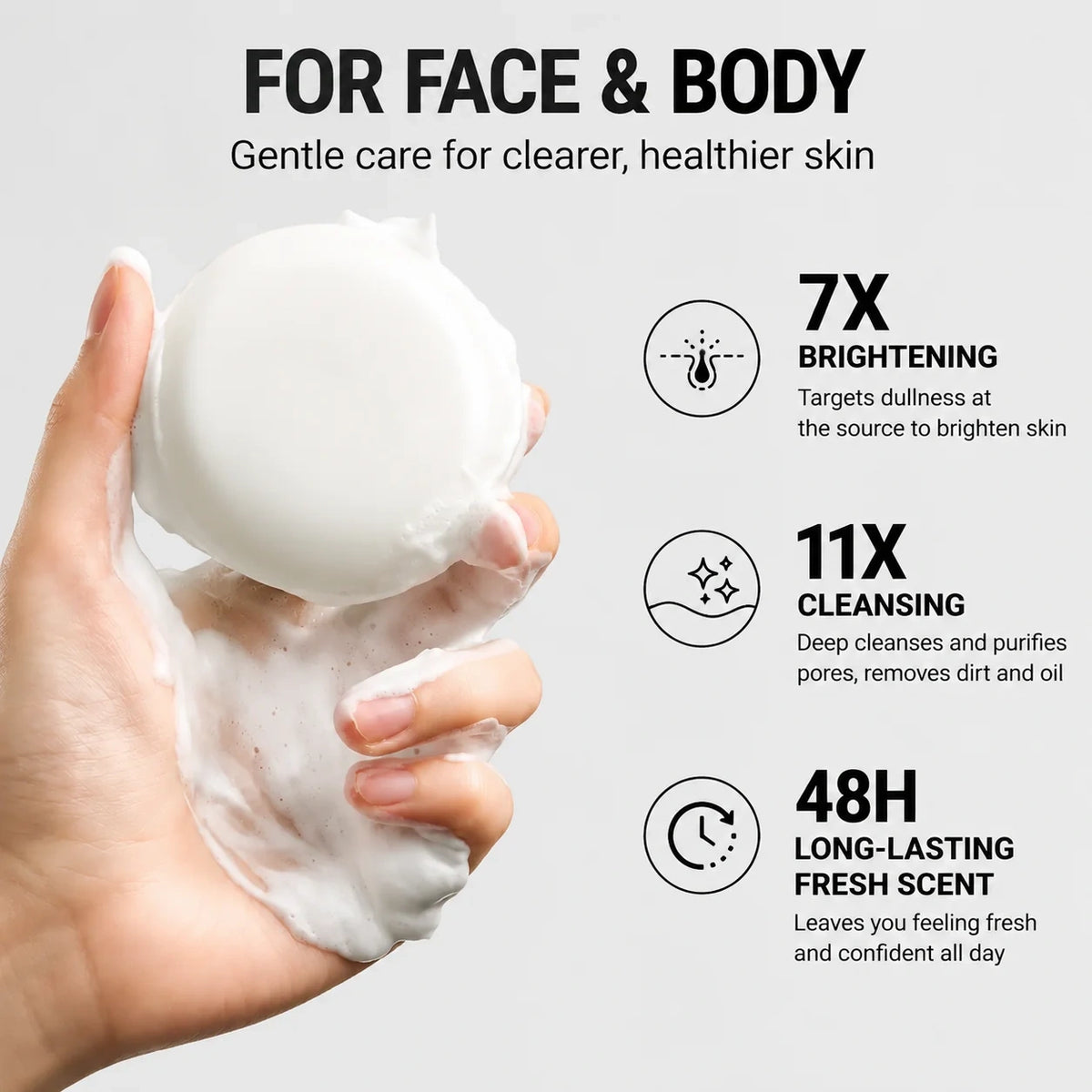 Tea Shell Niacinamide + Alpha Arbutin Cleansing Soap