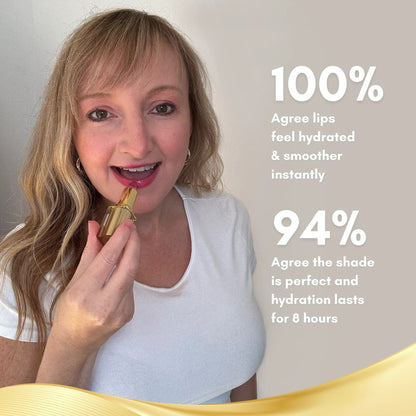 pH Adjusting Lipstick with Gold Flakes