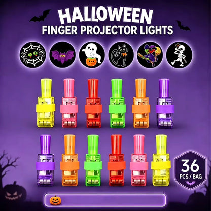36PCS Halloween Finger Projector Lights – Trick-or-Treat Party Favors for Kids