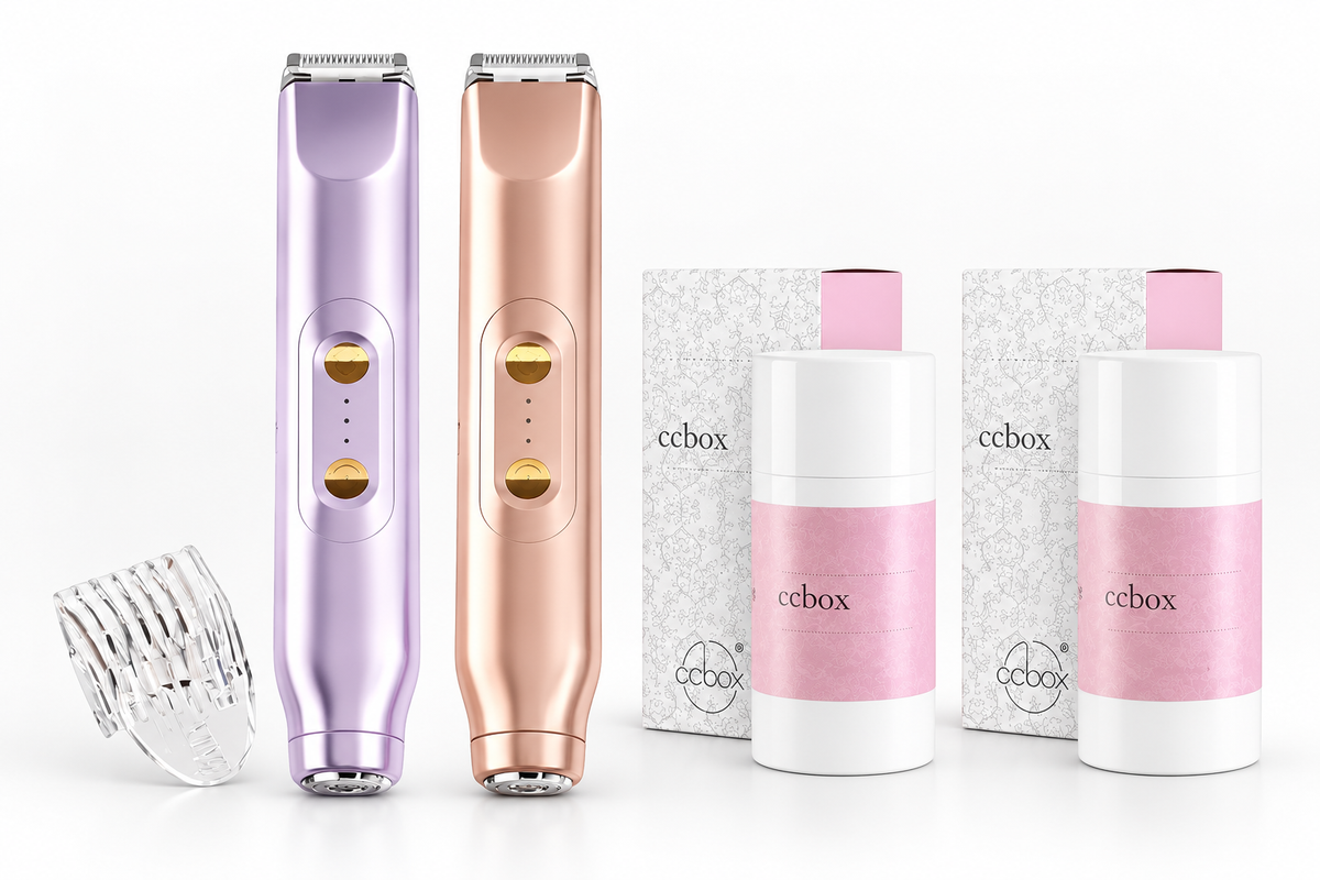 🚨 Pink GONE !! ACT FAST ⚡Bikini Trimmer for Women, Electric Shaver and Razor Rechargeable 2-in-1 Body and Facial Epilator, Underarms and Legs, IPX7 Waterproof