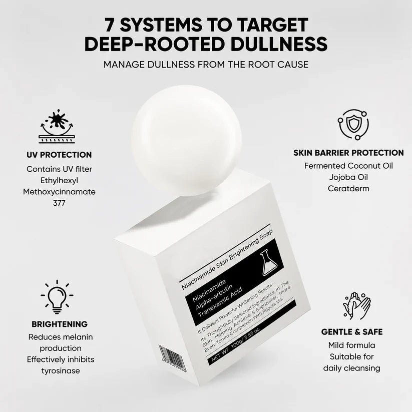 Tea Shell Niacinamide + Alpha Arbutin Cleansing Soap