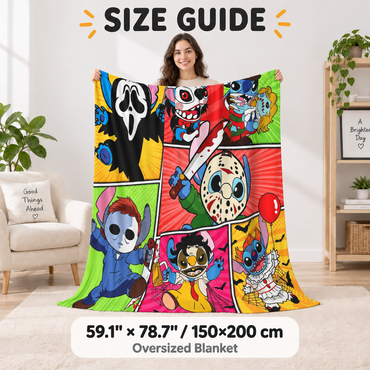Halloween Horror Blanket – Cozy Spooky Throw for Movie Nights